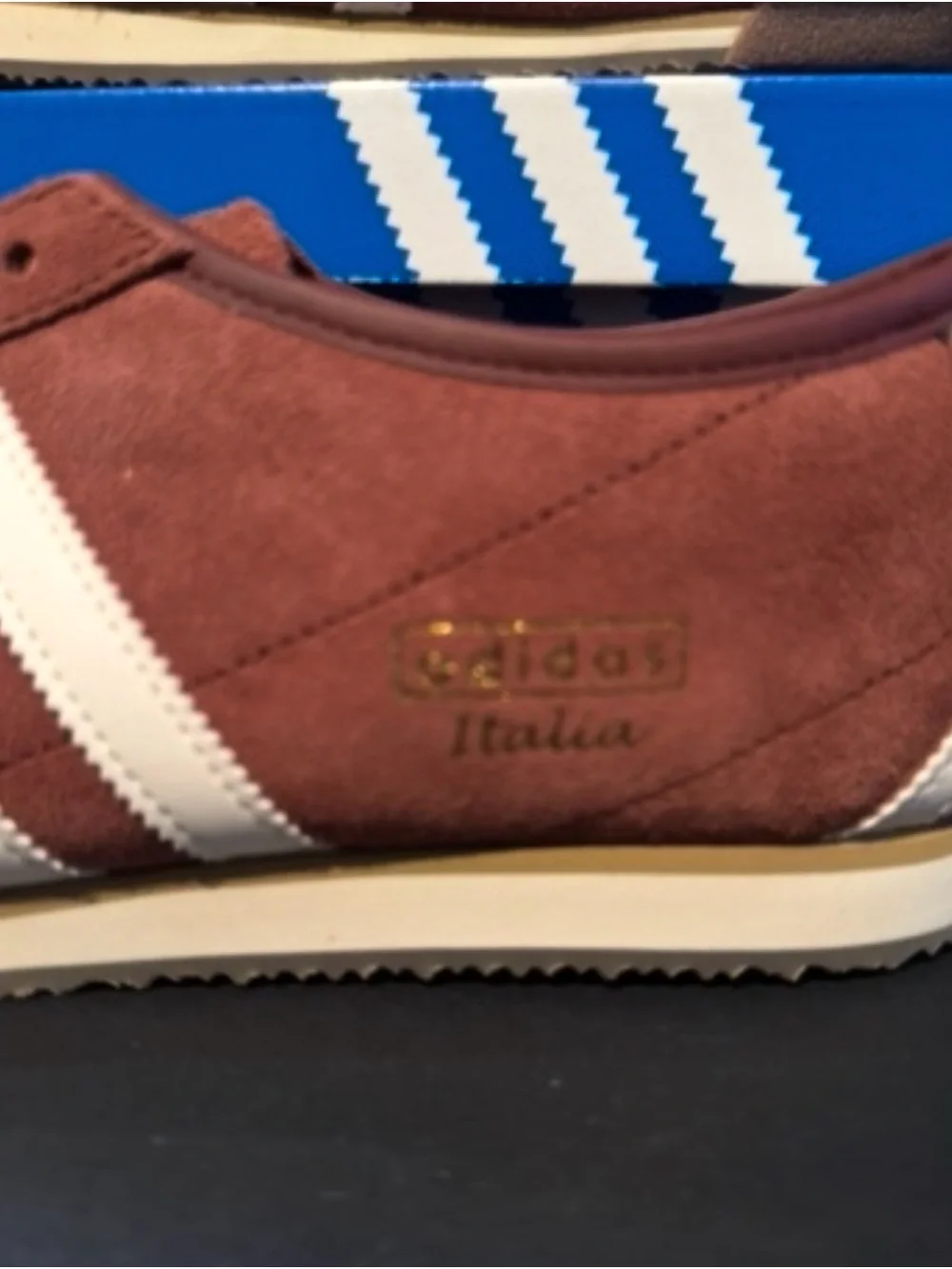 adidas Italia 70s Suede Sneakers - Maroon/White